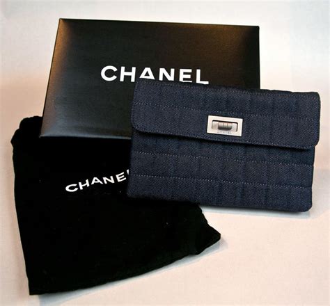 chanel black clutch bag|chanel denim clutch.